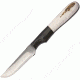 Anza 5.375 Inch Fixed Blade Knife, Elk And Micarta, Leather Belt Sheath AZF1E