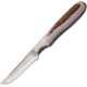 Anza 5.375 Inch Fixed Blade Knife, Elk, Leather Belt Sheath AZF1FE