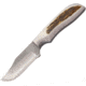 Anza 6.25 Inch Fixed Blade Knife, Elk, Leather Belt Sheath AZWK2FE