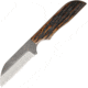 Anza 6.5 Inch Fixed Blade Knife, Amber Bone, Brown Leather Belt Sheath, 3 Inch Blade AZWK4AJB
