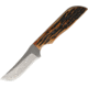 Anza 6.5 Inch Fixed Blade Knife, Amber Bone, Brown Leather Belt Sheath AZWK3AJB
