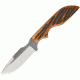 Anza 6.5 Inch Fixed Blade Knife, Amber Jigged Bone, Brown Leather Belt Sheath, 2.75 Inch Blade AZMSWATAJB