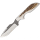 Anza 6.625 Inch Fixed Blade Knife, Elk, Brown Leather Belt Sheath AZMSWATFE