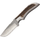 Anza 7.75 Inch Fixed Blade Knife, Elk, Brown Leather Belt Sheath, 4 Inch Blade AZJWK3FE