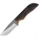 Anza 7.75in Knife, 7.5in Overall, 3.13in Blade, Amber Bone Handle, Leather Sheath, JWK-4 AJB