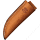 Anza Amber Bone Clip Point Fixed Blade Knife, 6.5in Overall, 2.63in Stainless Steel Clip Point Blade, Amber Bone Handle, Brown Leather Belt Sheath, WKR2 AJB