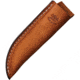 Anza LJ Bone Fixed Blade Knife, 7.25in Overall, 3.5in Stainless Steel Tanto Blade, LJ Bone Handle, Brown Leather Belt Sheath, JWKR1 LJ BONE