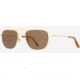 AO Checkmate Sunglasses - Mens, Gold Frame, Cosmetan Brown AOLite Nylon Lenses, 56-21-145, CHE156STHABNN