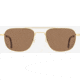 AO Checkmate Sunglasses - Mens, Gold Frame, Cosmetan Brown AOLite Nylon Lenses, 56-21-145, CHE156STHABNN
