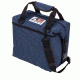 AO Coolers 12 Can Canvas Soft Cooler, w/ Removable Shoulder Strap, Navy Blue, Small, AO12NB