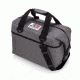 AO Coolers 24 Can Canvas Soft Cooler, w/Removable Shoulder Strap, Charcoal, Medium, AO24CH