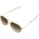 AO Flight Gear General Sunglasses, Bayonet, Gold Frame, Polycarbonate Gradient Brown Lens, 52mm, 30308