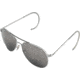 AO Flight Gear General Sunglasses, Comfort Cable, Silver Frame, Silver Mirror Lens, 52mm, 30636