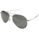 AO Flight Gear General Sunglasses, Bayonet, Silver Frame, CC Gray Poly Lens, 52mm, 32259