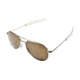 AO General Sunglasses, Gold, Amber Poly Lens, Bayonet, 52mm, Polarized G-PHCAP-BNT-52