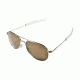 AO General Sunglasses, Gold, Amber Poly Lens, Bayonet, 58mm, Polarized G-PHCAP-BNT-58