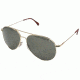 AO General Sunglasses, Gold, Gray Poly Lens, Wire Spatula, 52mm G-CCP-WS-52