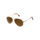 AO General Sunglasses, Gold, Wire Spatula, Amber Poly Lens, 58mm, Polarized G-PHCAP-WS-58