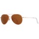 AO General Sunglasses, Rose Gold, Cosmetan Brown SkyMaster Glass Lenses, 55-14-140 B47, GEN555STCLBNG