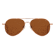 AO General Sunglasses, Rose Gold, Cosmetan Brown SkyMaster Glass Lenses, Polarized, 55-14-140 B47, GEN555STCLBNG-P