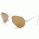 AO General Sunglasses, Silver, Amber Poly Lens, Comfort Cable, 52mm S-HCAP-CC-52