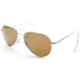 AO General Sunglasses, Silver, Amber Poly Lens, Comfort Cable, 58mm, Polarized S-PHCAP-CC-58