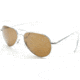 AO General Sunglasses, Silver, Amber Poly Lens, Comfort Cable, 58mm S-HCAP-CC-58