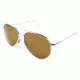 Ao General Sunglasses Silver Amber Poly Lens Wire Spatula 58mm S Hcap Ws 58