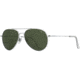 USED AO General Sunglasses, Silver, Calobar Green AOLite Nylon Lenses, Polarized, 55-14-140 B47, GEN255STSMGNN-P, EDEMO1, Used, Condition Like New, Inspect and Rebox
