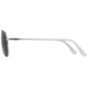 AO General Sunglasses, Silver, Calobar Green SkyMaster Glass Lenses, 58-14-145 B52.5, GEN258STSMGNG
