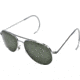AO General Sunglasses, Silver, Comfort Cable, Green Glass Lenses, 52mm S-TCGG-CC-52