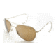AO II 8-Base Sunglasses, Gold, Comfort Cable, HC Amber Lens, 52mm, Small G-HCBP-CC-52