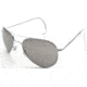 AO II 8-Base Sunglasses, Silver, Comfort Cable, Gray Poly Lens, 55mm, Sm/Med S-CCP-CC-55