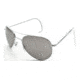 AO II 8-Base Sunglasses, Silver, Comfort Cable, Gray Poly Lens, 58mm, Large S-CCP-CC-58