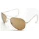AO II 8-Base Sunglasses, Silver, Comfort Cable, HC Amber Lens, 58mm, Large S-HCBP-CC-58