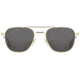 AO Original Pilot Sunglasses, Gold Frame, 52 mm Gray AOLite Nylon Lenses, Standard Temple,738921549413