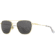 AO Original Pilot Sunglasses, Gold Frame, 57 mm Gray AOLite Nylon Lenses, Standard Temple, Polarized, 738921549789