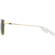 AO Original Pilot Sunglasses, Gold Frame, 55 mm Green SkyMaster Glass Lenses, Standard Temple,738921549536