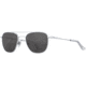 AO Original Pilot Sunglasses, Silver Frame, 55 mm Gray SkyMaster Glass Lenses, Standard Temple, Polarized, 738921549963