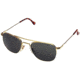 AO Original Pilot Sunglasses, Gold, Wire Spatula, CC Gray Poly Lens, 52mm G-CCP-WS-52