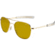 AO Original Pilot Sunglasses, Bayonet, Gold Frame, Yellow Lens, 52mm, 32281