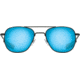 AO Original Pilot Sunglasses, Black Frame, 52 mm SunFlash Blue Mirror AOLite Nylon Lenses, Bayonet Temple,738921564768
