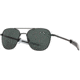 AO Original Pilot Sunglasses, Black Frame, 52 mm True Color Gray SkyMaster Glass Lenses, Bayonet Temple,738921562139
