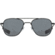 AO Original Pilot Sunglasses, Black Frame, 52 mm True Color Gray SkyMaster Glass Lenses, Bayonet Temple,738921562139
