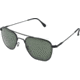 AO Original Pilot Sunglasses, Black, Wire Spatula, Green Glass Lenses - 52mm B-TCGG-WS-52