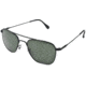 AO Original Pilot Sunglasses, Black, Wire Spatula, Green Glass Lenses - 57mm B-TCGG-WS-57