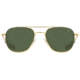 AO Original Pilot Sunglasses, Gold Frame, 55 mm Calobar Green AOLite Nylon Lenses, Bayonet Temple, Polarized, 738921549475