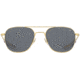 USED AO Original Pilot Sunglasses, Gold Frame, 52 mm True Color Gray AOLite Nylon Lenses, Bayonet Temple, Polarized, OP-152BTCLGYN-P, EDEMO1, Used, Condition Like New, Inspect and Rebox