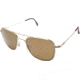AO Original Pilot Sunglasses, Gold, Wire Spatula, Brown Glass Lens, 52mm, Polarized G-CBPG-WS-52