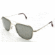 AO Original Pilot Sunglasses, Gold, Wire Spatula, True Color Gray Glass Lens, 55mm G-TCG-WS-55